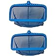BlueWave Professional Swimming Pool Deep Leaf Net Plastic Body & Handle Standard Heavy Duty Pool Cleaning Tool Swimming Pool net Pack of 2 Pcs.