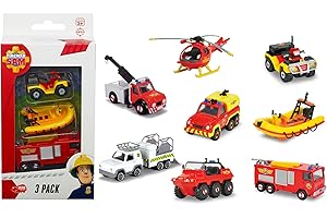SMOBY Sam el bombero - pack de 3 vehículos (modelos surtidos)