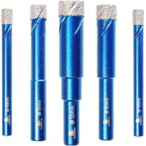 Forets Carrelage Carbure Tungstène Meccion - Lot 5 Pièces 6mm Queue Hexagonale