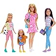 Barbie ​Mattel Family Doll Set with Clothes & Accessories, Includes, Skipper, Stacie, & Chelsea