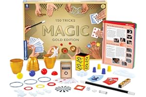 Thames & Kosmos , 698232, Magic: Gold Edition, 150 Tricks, Blow Your Friends and Family Away with These Amazing Magic Tricks, 42 Props, Ages 8+