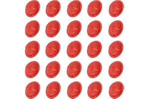 Meister Signaldeckel - Geeignet für Ø 60 mm Unterputzdosen - 25 Stück - Rote Signalfarbe für ein schnelles Auffinden - Schutz des Doseninneren / Dosendeckel für Gerätedosen / Putzdeckel / 7460610