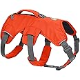 RUFFWEAR Web Master Dog Harness, Padded, Anti-escape Dog Harness with lifting Handle for Everyday Adventures, 2 Lead Attachments, Size: XX-Small (33-43cm), Hi Vis Blaze Orange