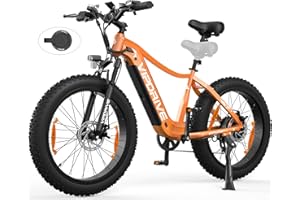 Vipdrive Bici Elettrica 26"×4.0 Fat Tire Bicicletta Elettrica per Uomo Donna, MTB Elettrica con Batteria Rimovibile 48V 13Ah, Autonomia Fino a 140KM, Cambio a 7 Velocità Ebike, LCD Dispaly