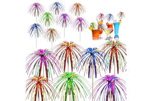 ZIOYA 100 Pezzi Decorazioni per Cocktail Stecchini da Cocktail Stecchino per Aperitivi per Antipasti Frutta Dessert Forniture Decorazione del Partito (Colore)