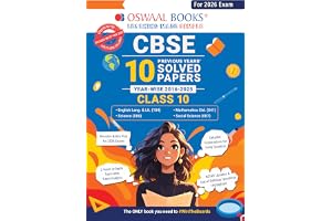 Oswaal CBSE 10 Years' Solved Papers, Yearwise (2016-2025) Class 10 (English Language & Literature, Social Science, Science and Mathematics Standard ) (For 2026 Exam)