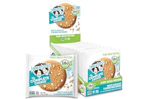 Lenny & Larry's The Complete Cookie, White Chocolate Macadamia, 14g Plant Protein, Vegan, Non-GMO, 113g. Cookie (Pack Of 12)