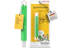 DR. SCHICK GMBH Dr. Schick Zeckenzange für Mensch und Tier - Zeckengreifer mit smartem Druckknopf - zuverlässiger Zeckenschutz zur einfachen und sicheren Entfernung von Zecken