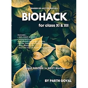 BIOHACK : For NEET UG : Class XI & XII Biology (Colored, English)