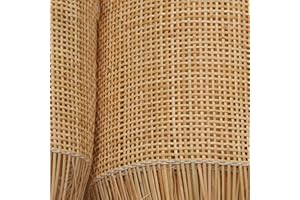 RHUIRKF Naturel Rouleau de Cannage Rotin pour Meuble, 35cm de Largeur Naturel Sangle Canne Pré-tissée Ouverte, Naturel Rouleau de Toile Tissu en Rotin pour Chaise Armoire Bricolage Projets de Cannage(35x100cm
