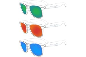 iceBoo Pack of 3 Sunglasses, UV400 CAT.3 Protection Lenses Lightweight Unisex Eyewear