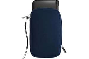 kwmobile Housse Compatible avec Nintendo 3DS XL - Sacoche de Protection pour Console de Jeux Vidéos en Néoprène - Bleu Marine