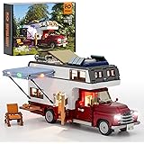 FUNWHOLE Beleuchtung Camper-Van Baukasten - Der Camper Fahrzeuge Baukasten 1741 PCS für Jugendliche und Erwachsene mit LED Be