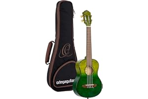 Ortega Guitars Prism Series Tenor Ukulele - flamed maple top an back & sides/walnut fretboard & bridge/Ivy Fade (RUPR-IVY)