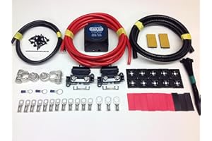 HC-CARGO 5mtr Split Charge Relay Kit with HC Cargo 12v 140amp Voltage Sense Relay & 16mm 110amp Cable SCKC315