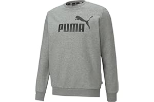 PUMA Sweat à col Rond Essentials Big Logo Homme L Medium Gray Heather