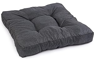 Royal Schneider Sitzkissen Kissen Polster Auflage Rückenkissen Loungekissen Lounge Bodenkissen Anti-Rutsch-Unterseite, Graphit - 5502, 50x50 cm - Sitzkissen