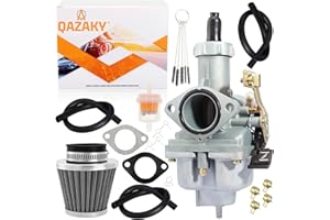 QAZAKY Pz27 Carburetor Carb Cable Choke 27mm for 4 Stroke Cg 125cc 150cc 200cc 250cc ATV Go Kart Dirt Bike Taotao Sunl Buyang Chinese