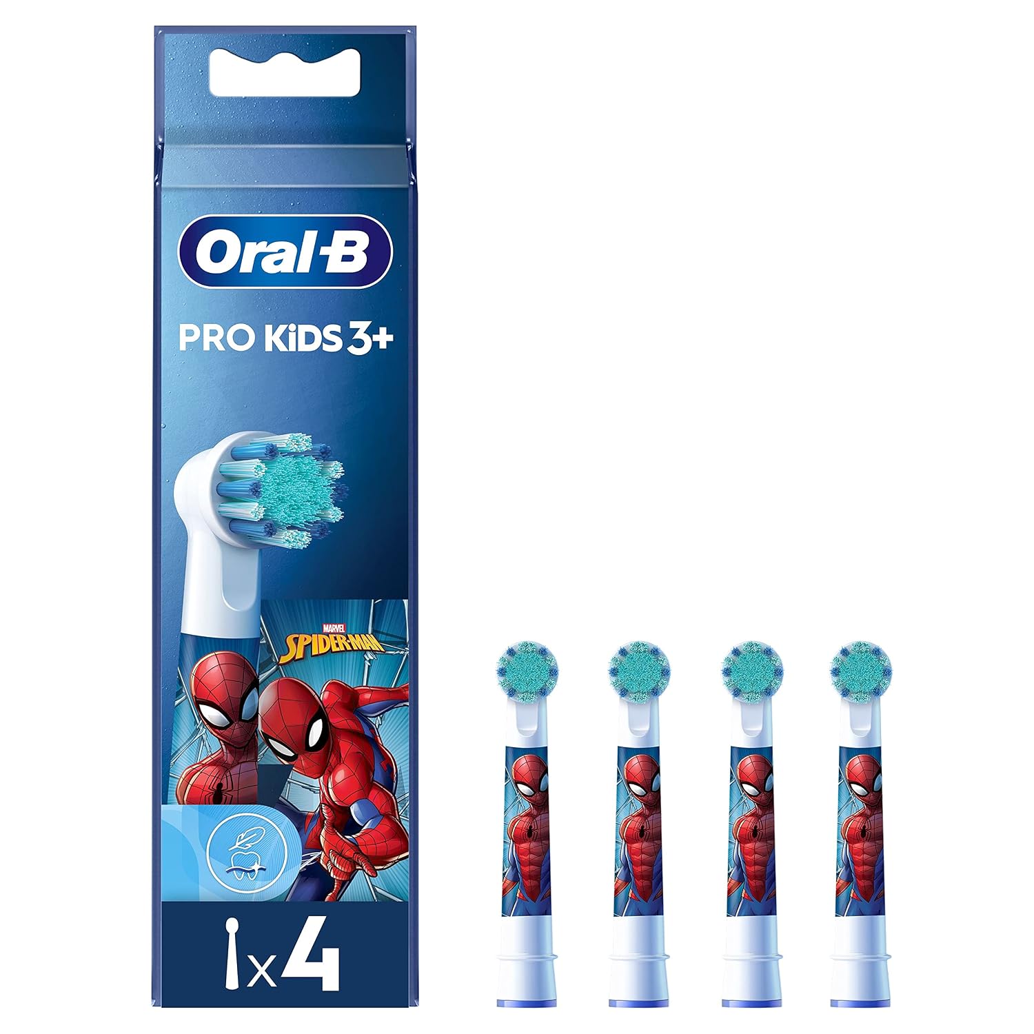 Oral-B Pro Kids Spiderman-borstels, 4 stuks