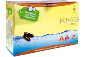NOVA DIET Novadiet - KEMOGRAS COCO Cápsulas con Aceite de Coco Extra Virgen, Para Adelgazar, Control de Peso y Definición Muscular - Triglicéridos de Cadena Media (TCM) - 60 Cápsulas Blandas