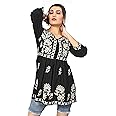 Bee M Pee Designer Short Kurti Tops for Jeans for Women I Chikankari Rayon Cotton Long Kurta Kurti for Women I Stylish wear Kurti top for Girls