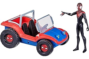 Hasbro Marvel - Marvel Spider-Man - Spider-Mobile - Vehículo de 15 cm con Figura de Miles Morales - A Partir de 4 años
