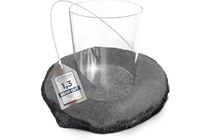 ‎FIRELL Firell Glas für Tischkamin Verve - Hitzebeständiger Glaszylinder [12 x 15 cm] für Tischkamin | Kompatibel für Firell Tischkamine Verve & Verve Black | feuerfest Glasröhre für Ethanol Kamine