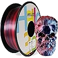 HELLO3D Bicolor Silky Filament, Dual Color 3D Filament ,Red-Black 1kg 1.75mm