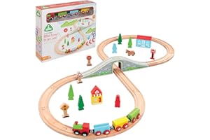 ELC Wooden Train Set & Little Town For Children From 3 Years Toddler Play Toys Wooden Train Track Accessories Early Learning Centre