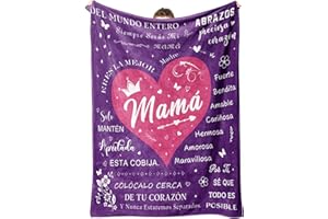 Niyewsor Regalo Madre, Regalo Mamá Manta, Regalos Originales Madre, Regalos Mamá Cumpleaños, Regalo para Madre de la Hija Hijo, Manta para Mamá 130 x 150cm