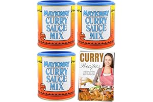 CUCINADA Maykway Curry Sauce Mix Mild with Curry Recipe Leaflet (170g x 3 Packs) | Ideal Curry Kit with 3 Pcs. Maykway Curry Powder and Recipe Card | Curry Mix Suitable for Vegetarians