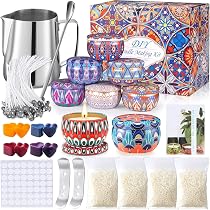 Kit Création Bougies Maison - Cire De Soja, Parfums Et Accessoires DIY - Cadeau Créatif
