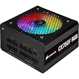Corsair CX750F RGB, 80 PLUS Bronze Vollständig Modulares ATX-Netzteil (80 PLUS Bronze-Zertifizierte, 120-mm-RGB-Lüfter, Optim