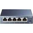 TP-Link TL-SG105 5-Ports Gigabit Netzwerk Switch (bis 2000 MBit/s im Vollduplexmodus, geschirmte RJ-45 Ports, Metallgehäuse, 