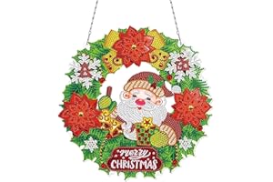 CICISTORY Diamond Painting, 5D Peinture Diamant DIY Set pour Noël, Coloré Peinture Diamant Strass Complet Diamond Art Kits pour Enfants/Accueil/Décor/Noël