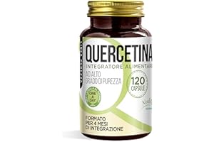NOEBIS PHARMA Quercetina 120 Capsule - 200 mg per 1 Capsula - Alto Grado di Purezza - 4 Mesi di Integrazione