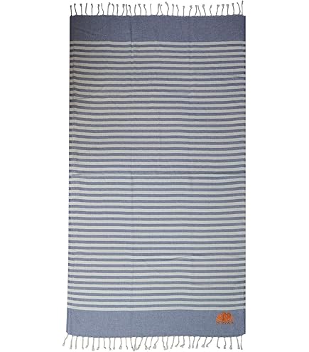 Telo Mare SUNDEK Beige - Spugna Leggera Con Logo Jacquard E Frange