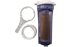 FINEST-FILTERS 25,4 cm Osmose Inverse Ro Di Chambre Y Compris Boîtier, connecteurs, support en résine, Résine et tube