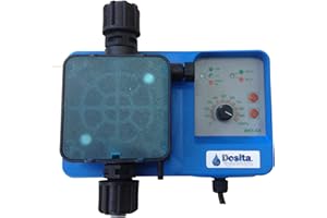 DOSITA Bomba dosificadora electromagnética analógica de dosificación constante con caudal ajustable, modelo ME1-CA, 5 l/h 9 bar 230 Vac, cabeza de polipropileno con juntas Viton