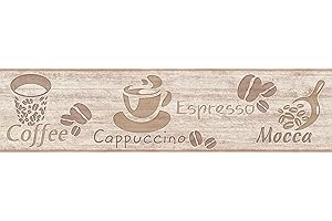 A.S. Création Only Borders 10 Border 5 m x 0.13 m Beige Brown Grey Made in Germany, Beige, Brown, Grey, 5,00 m x 0,13 m