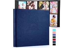 DazSpirit Album photo 10 x 15 cm, 600 photos, album photo avec étui en cuir et relief élégant, grand livre photo classique à coller pour mariage, anniversaire, bébé et famille