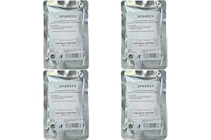 SPARK24 Granulat für Cold Spark Machine 4x Pulver Titan Funken 4er Pack 4 Stück