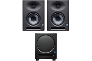 PreSonus Eris E5 XT 5.25 Nearfield Monitor de Estudio con EBM Waveguide, Individual, Negro