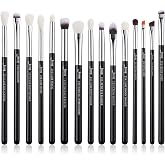 Jessup Set of 15 Professional Eye Brushes for Shadows and Eyeliner T177 | Tagging Brushes, Synthetic Goat-Synthetic Mixed Hai