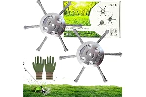 WENXUKHV 2 Pcs Steel Wire Grass Trimmer Head Universal Solid Steel Wire Brush Strimmer Head for Brush Cutter Attachment Repla