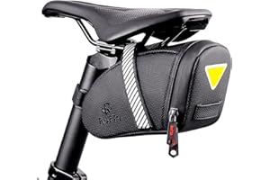 ROTTO Satteltasche Fahrrad Sattel Tasche für Mountainbike Rennrad Wasserdichter Reißverschluss