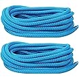 FreeTec 2-Piece Boat Fender Line Nylon Docking Line Mooring Line Fender Rope with Eye 12 mm Diameter 6 m Blue