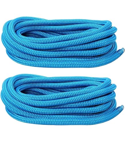WavesRx 2 Lignes D'amarrage 1,6 Cm X 7,6 M – Nylon Double Tresse, Résistance 3,3 T, Pour Bateaux Jusqu'à 13,7 M
