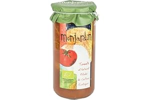 Monjardin Tomate al natural Entero de Cultivo Ecológico Extra - Paquete de 12 x 83.33 gr - Total: 1000 gr