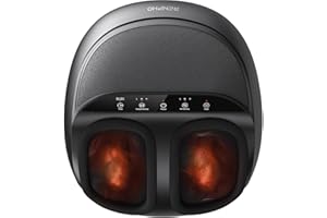 ‎RENPHO RENPHO Fußmassagegerät, Weihnachtsgeschenke,Tiefenknet Shiatsu Fußmassagegerät für Plantarfasziitis, mit Wärme, Kneten, Rollen und Luftkompression, Geschenke für Frauen, Bis Schuhgröße 46, Schwarz